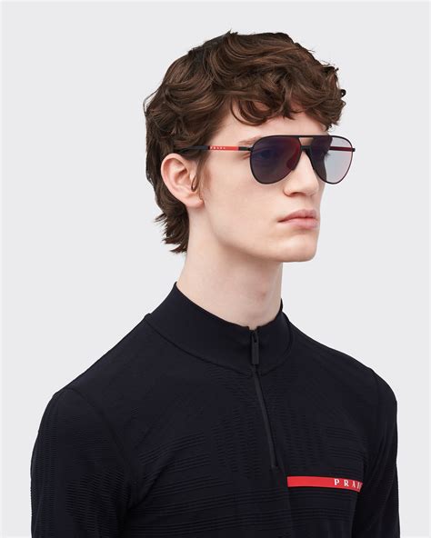 prada sport linea rossa ps51ns sunglasses|Red/blue Lenses Prada Linea Rossa Active .